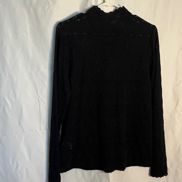 #108 Lands end Black Lightweight Nylon Sweater - Picture 5 of 6